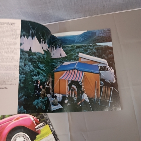 VTG 1971 Volkswagen Brochure Beetle Camper 411 Squareback Karmann Ghia Pamphlet - Picture 6 of 7